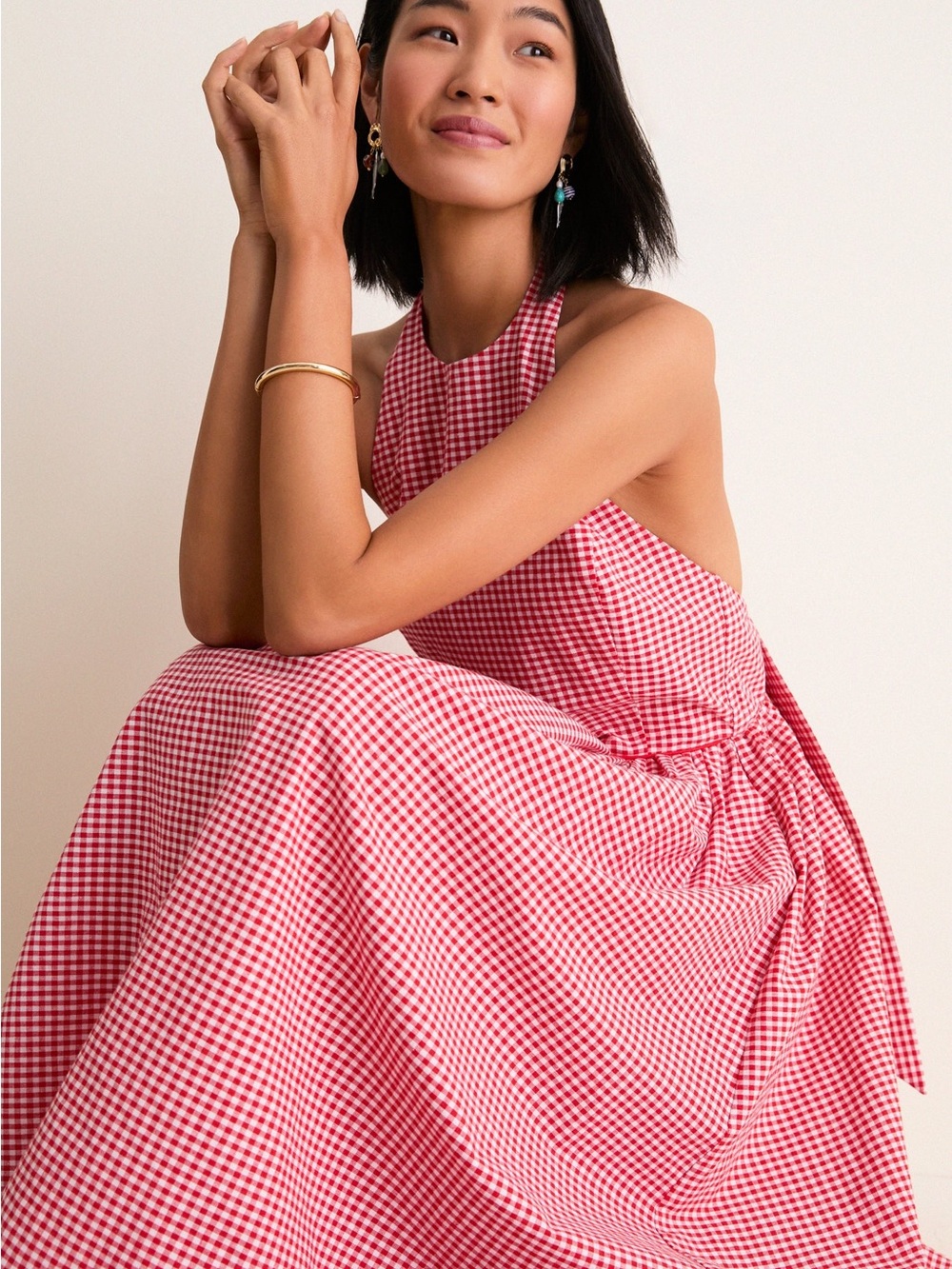 Tuckernuck Red Gingham Marcie Dress – Size Small - Picture 3 of 10
